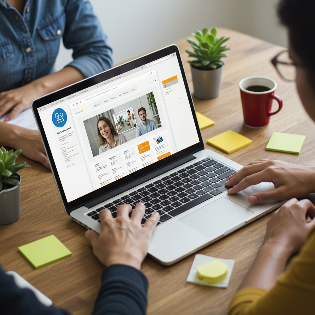 Generate a high-quality, relevant image prompt for an article about: Webseiten Erstellung: Ultimativ