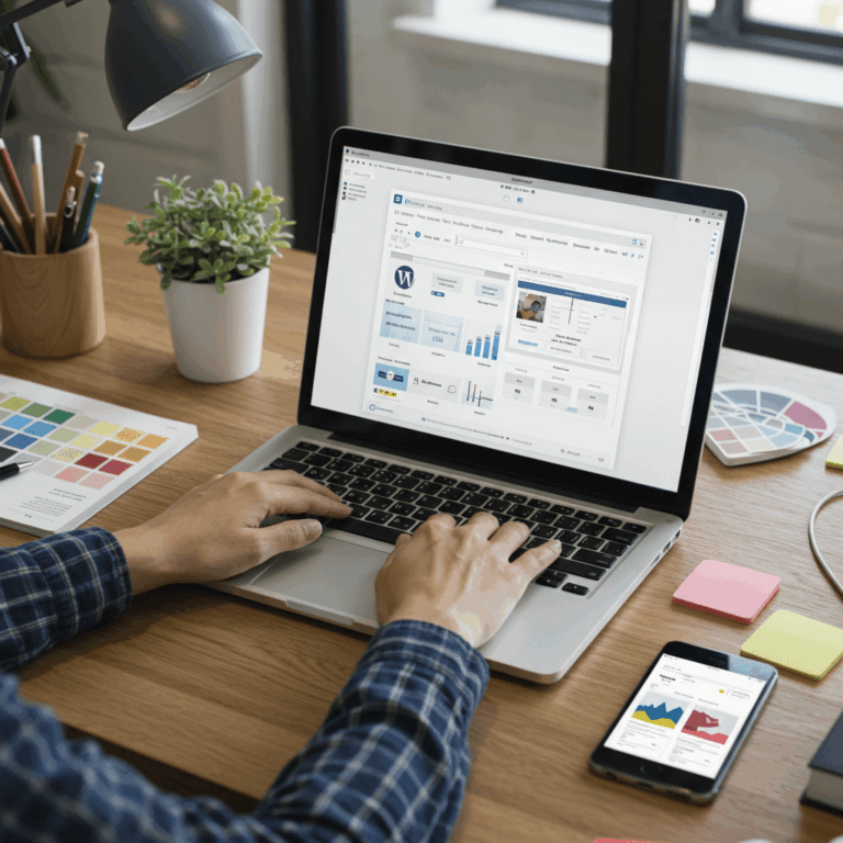 Titelbild zum Beitrag Website erstellen mit WordPress